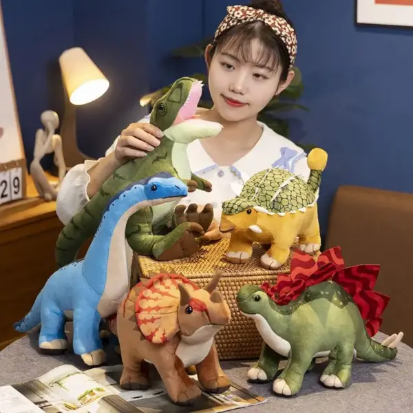 Dinosaurier Plüschtier Triceratops, Stegosaurus und mehr – Bild 3