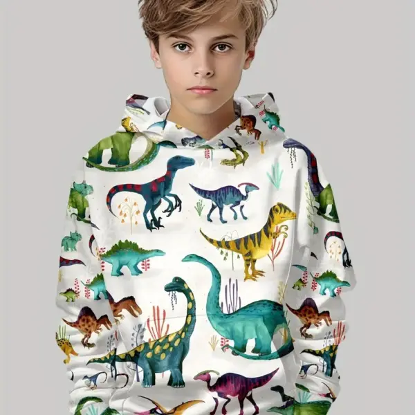 Dinosaurier Kapuzenpullover Jungen mit Allover-Print
