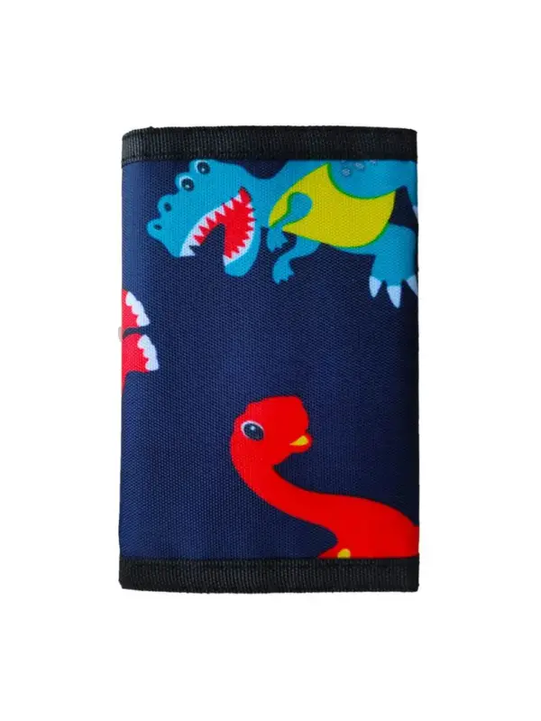 Kinder Portemonnaie mit Dinosaurier-Motiven und Kartenfächern