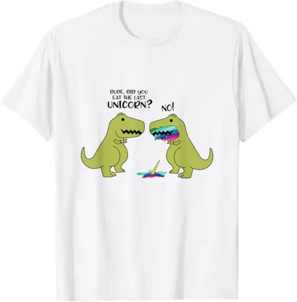 Dinosaurier T-Shirt mit Comic-Motiv, Kurzarm, Rundhals – Bild 2