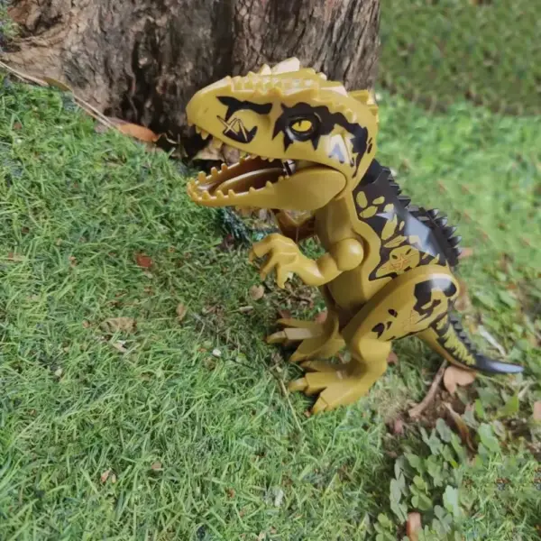 Dinosaurier Figur im Baustein-Stil mit Rückenzacken – Bild 2