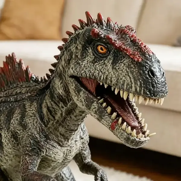 Dinosaurier Figur mit offenem Maul und Rückensegel – Bild 2