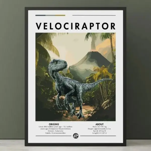 Dinosaurier Poster mit Motiv und Namensschriftzug – Bild 3