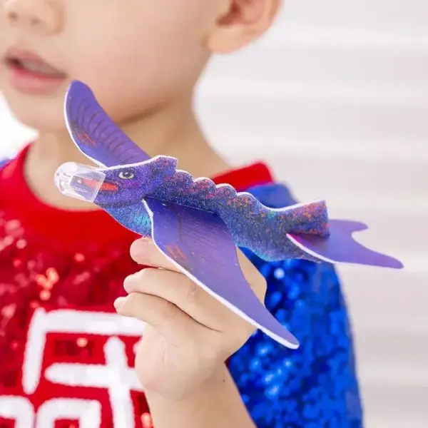 Flugsaurier Wurfgleiter mit gemusterten Flügeln – Bild 4