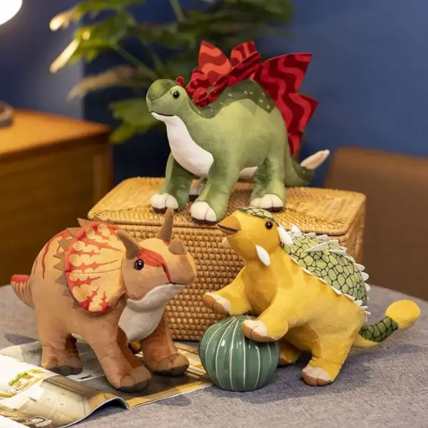 Dinosaurier Plüschtier Triceratops, Stegosaurus und mehr – Bild 6