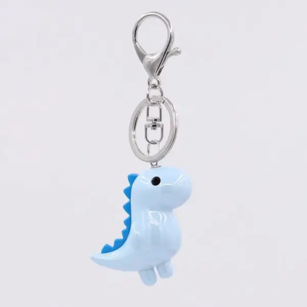 Dino Schlüsselanhänger mit Karabiner und Schlüsselring – Bild 4