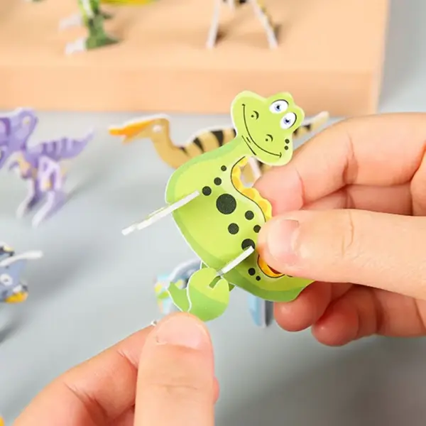 3D Dinosaurier-Puzzle Set zum Zusammenstecken, 50 Stück – Bild 5