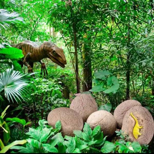 Dinosaurier Ausgrabungs-Set: Ei zum Freilegen mit Dino-Figur – Bild 2