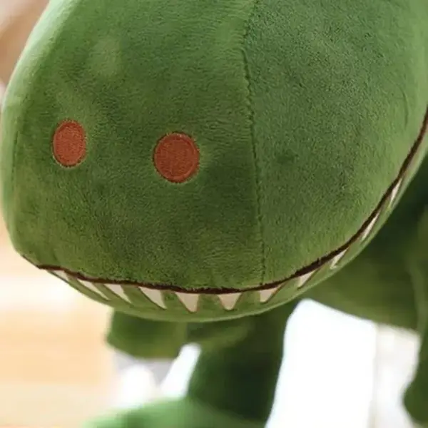 Kuscheltier T-Rex mit gestreiftem Schwanz und Zahnreihe – Bild 4