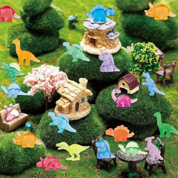 Mini Dinosaurier Figuren durchsichtig in vielen Formen – Bild 3
