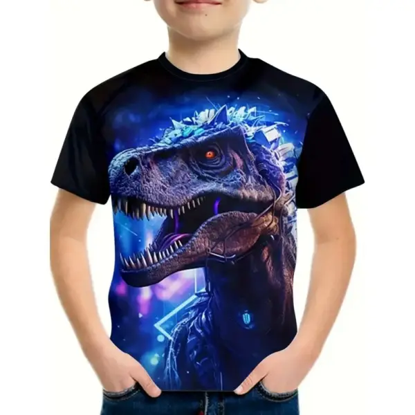 Kinder T-Shirt Kurzarm mit großflächigem Fantasy-Motiv – Bild 5