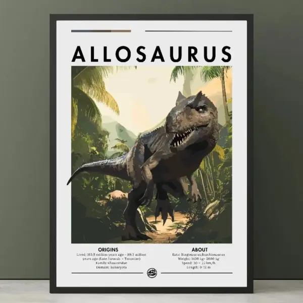 Dinosaurier Poster mit Motiv und Namensschriftzug – Bild 4