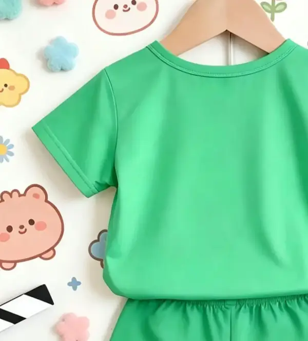 Kinder Set T-Shirt und Shorts mit Dinosaurier-Aufdruck – Bild 4