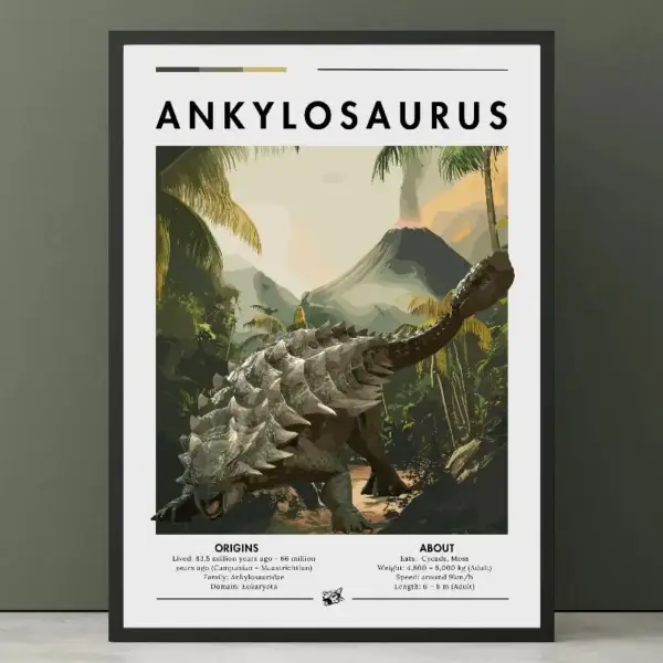 Dinosaurier Poster mit Motiv und Namensschriftzug – Bild 5