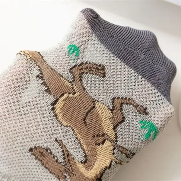 Dinosaurier Kindersocken im Set mit Motiven, Sneaker-Form – Bild 6