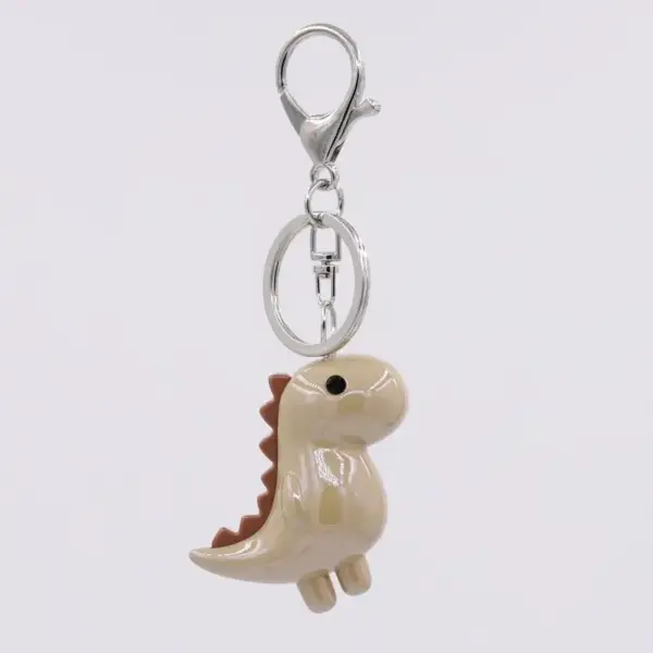 Dino Schlüsselanhänger mit Karabiner und Schlüsselring – Bild 7