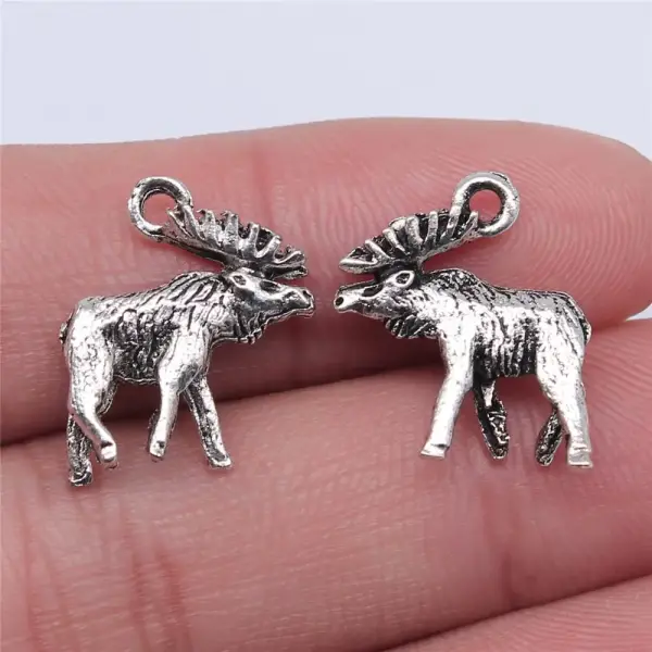 Charms-Anhänger mit Tiermotiven und Öse – Bild 3