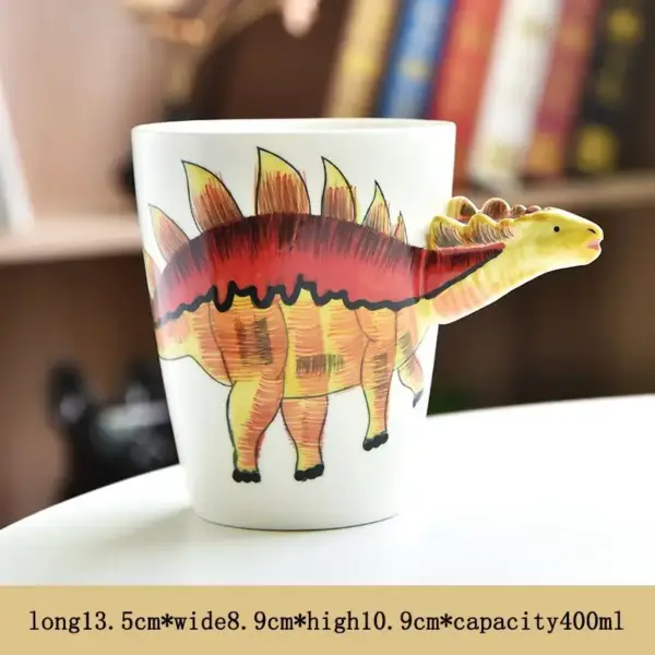 Dinosaurier Tasse aus Keramik mit Dino-Kopf als Henkel – Bild 9