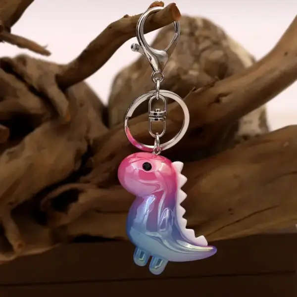 Dino Schlüsselanhänger mit Karabiner und Schlüsselring – Bild 17