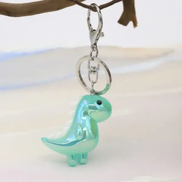 Dino Schlüsselanhänger mit Karabiner und Schlüsselring – Bild 11