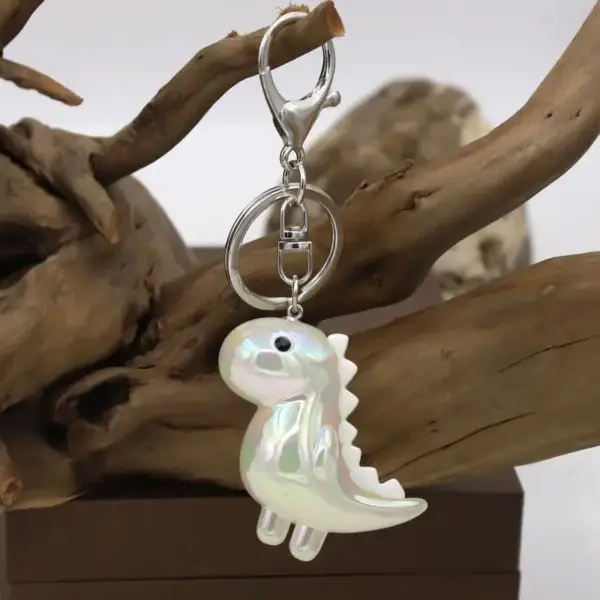 Dino Schlüsselanhänger mit Karabiner und Schlüsselring – Bild 10
