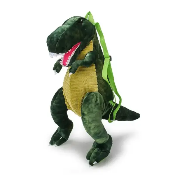 Dinosaurier Plüsch-Rucksack mit Tragegurten und Krallenfüßen – Bild 7