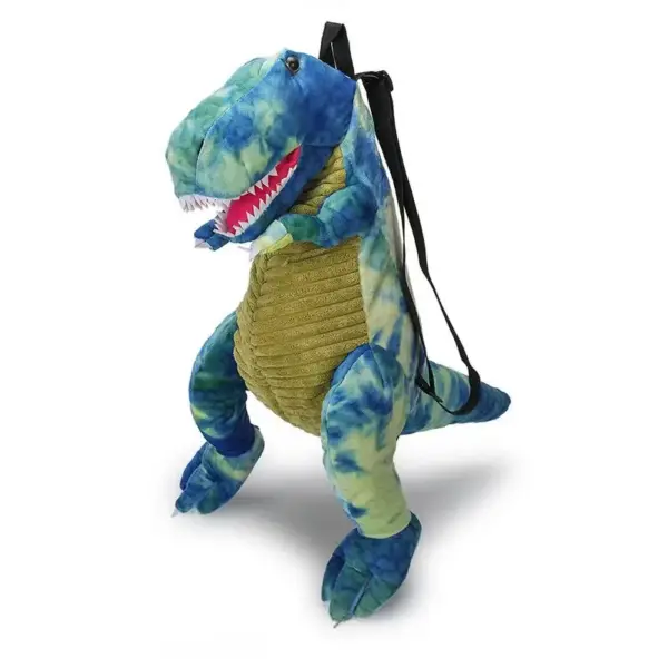 Dinosaurier Plüsch-Rucksack mit Tragegurten und Krallenfüßen – Bild 8