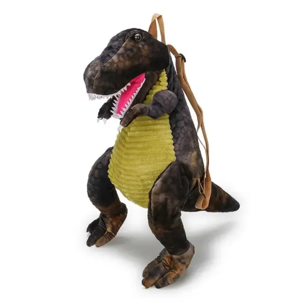 Dinosaurier Plüsch-Rucksack mit Tragegurten und Krallenfüßen – Bild 6
