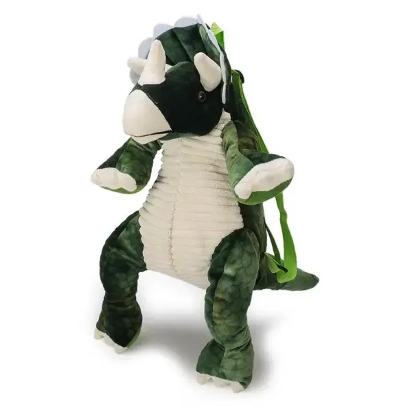 Dinosaurier Plüsch-Rucksack mit Tragegurten und Krallenfüßen – Bild 9