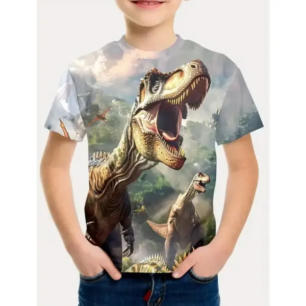 Kinder T-Shirt Kurzarm mit großflächigem Fantasy-Motiv – Bild 19