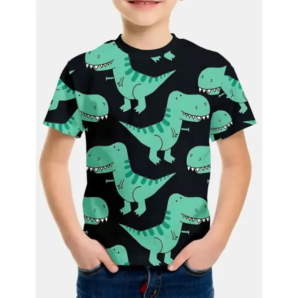 Kinder T-Shirt Kurzarm mit großflächigem Fantasy-Motiv – Bild 8