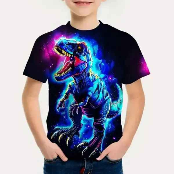 Kinder T-Shirt Kurzarm mit großflächigem Fantasy-Motiv – Bild 15