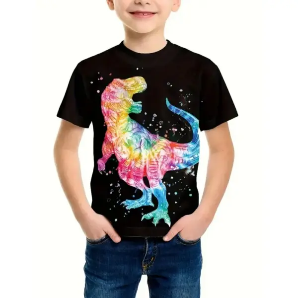 Kinder T-Shirt Kurzarm mit großflächigem Fantasy-Motiv – Bild 14