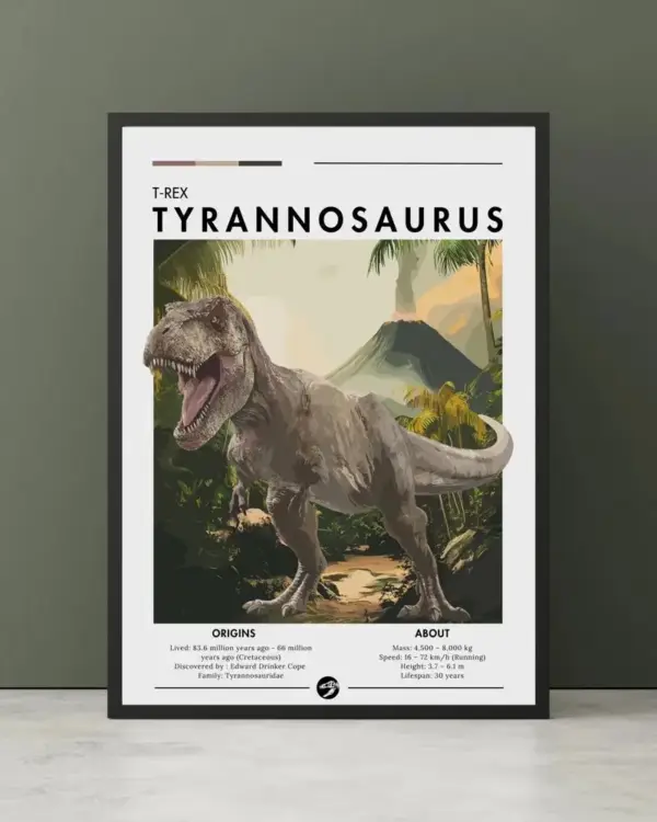 Dinosaurier Poster mit Motiv und Namensschriftzug – Bild 66