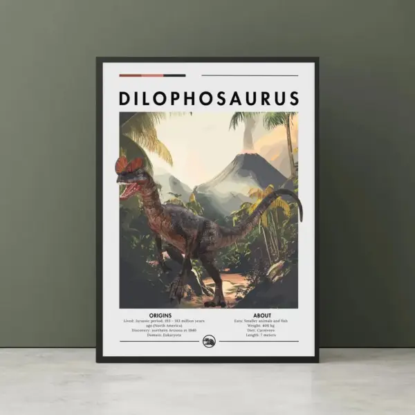Dinosaurier Poster mit Motiv und Namensschriftzug – Bild 12