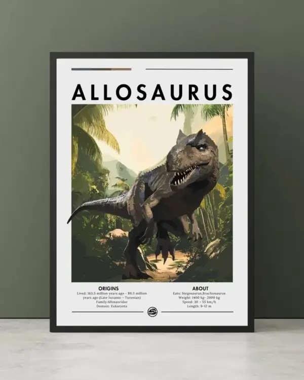 Dinosaurier Poster mit Motiv und Namensschriftzug – Bild 9
