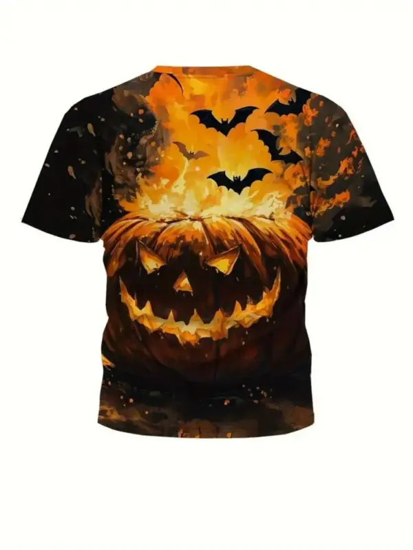 Kinder T-Shirt Halloween mit Kürbis- und Skelett-Motiven – Bild 10