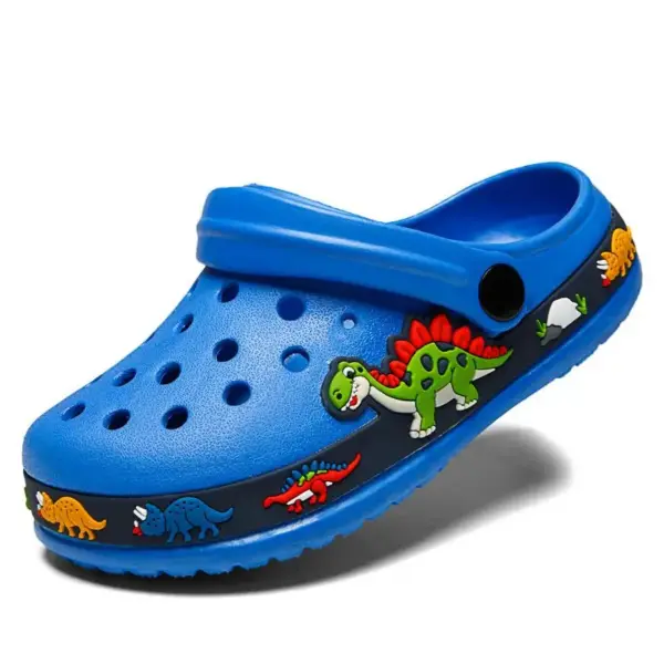 Kinder Clogs mit Motiven am Rand und Fersenriemen – Bild 12