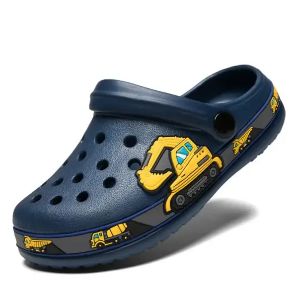 Kinder Clogs mit Motiven am Rand und Fersenriemen – Bild 9