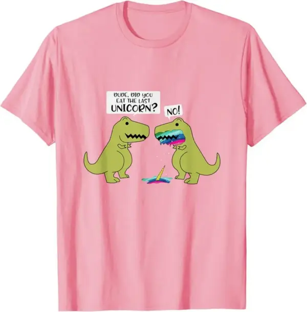 Dinosaurier T-Shirt mit Comic-Motiv, Kurzarm, Rundhals – Bild 8