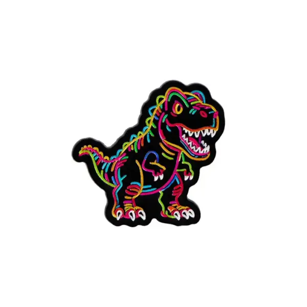 Anstecknadel aus Metall im Neon-Look mit Tiermotiv – Bild 12