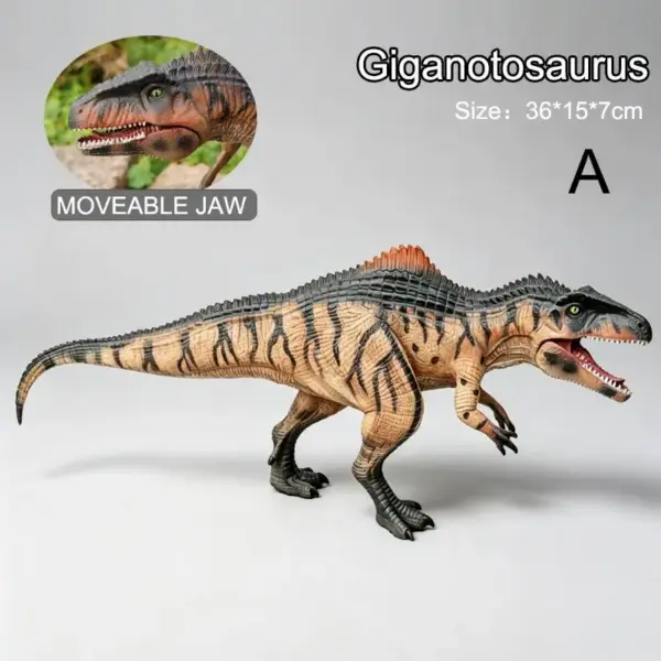 Dinosaurier Figur mit offenem Maul und Rückensegel – Bild 6