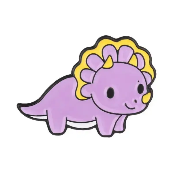 Anstecknadel Dinosaurier als Brosche im Cartoon-Stil – Bild 3