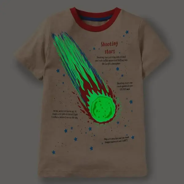 Jungen T-Shirt aus Baumwolle, kurzarm, mit bunten Motiven – Bild 11