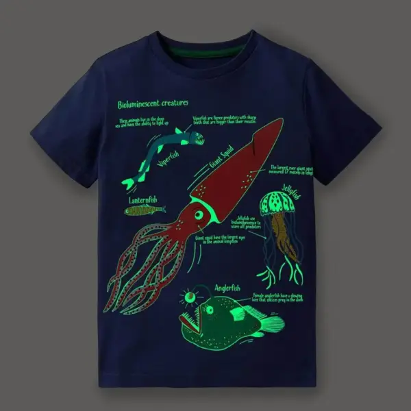 Jungen T-Shirt aus Baumwolle, kurzarm, mit bunten Motiven – Bild 14