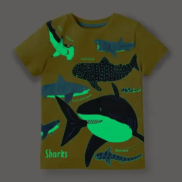 Jungen T-Shirt aus Baumwolle, kurzarm, mit bunten Motiven – Bild 16