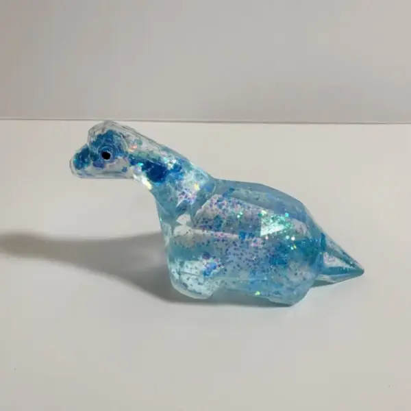 Dinosaurier Figur mit Glitzer und facettierter Optik – Bild 5