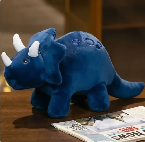 Dinosaurier Plüschtier mit rundem Körper und kurzen Beinen – Bild 5