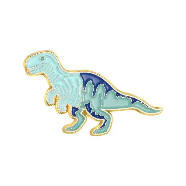 Dinosaurier Anstecknadeln in verschiedenen Formen und Mustern – Bild 11