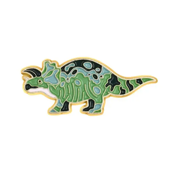 Dinosaurier Anstecknadeln in verschiedenen Formen und Mustern – Bild 10